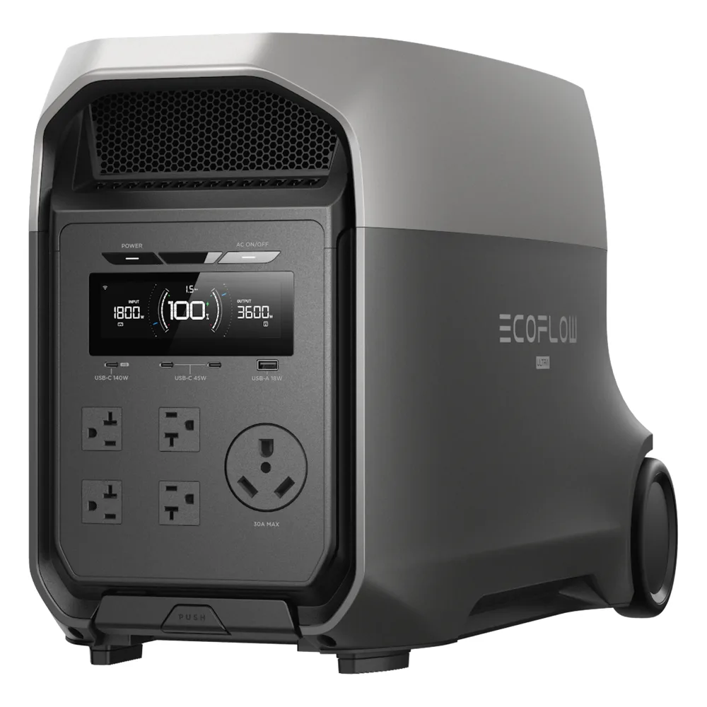Estación de Energía Portátil EcoFlow DELTA 3 ULTRA, 3072Wh, Batería LiFePO4, Salida 3600W (Surge 7200W) – vista 3