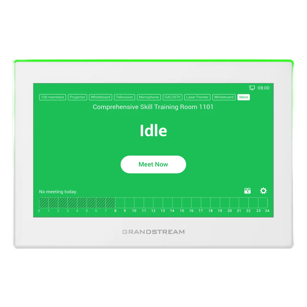 Estación de Intercomunicación SIP con Wi-Fi 6, Bluetooth y Control Total para Agendamiento de Salas y Edificios Inteligentes (Color Blanco) – vista 2