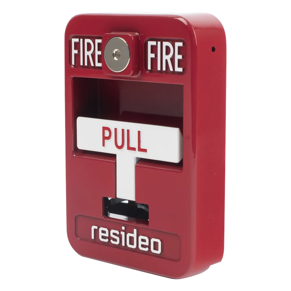 Estación manual de jalón contra incendio de acción simple, reset con llave Allen, cumple ADA, carcasa de aluminio fundido – vista 2