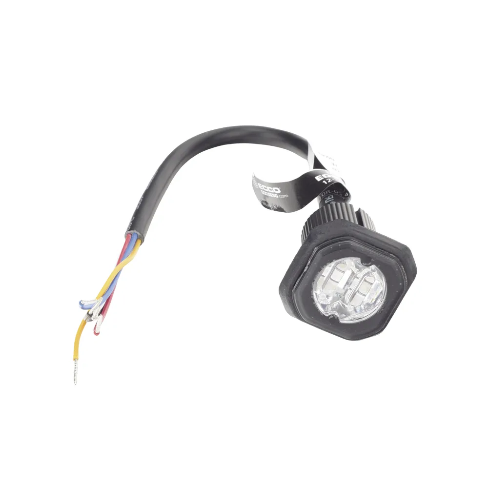 Estrobo Empotrable de 6 LED, Rojo/Azul, Lente Transparente – vista 4