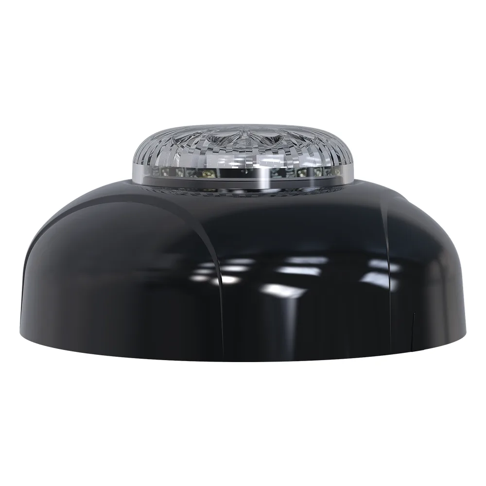 Estrobo Oculto de 12 LED, Rojo/Azul, Lente Transparente, Bisel Negro – vista 3