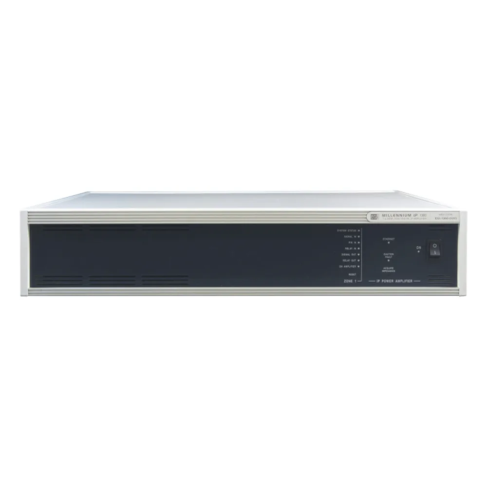 ETAPA DE POTENCIA DIGITAL 1x240W 100V MILLENNIUM IP CON CONECTIVIDAD IP LAN, SUPERVISON, CALIDAD DE SONIDO HQ PARA 1 ZONA, EN FORMATO RACK 2U