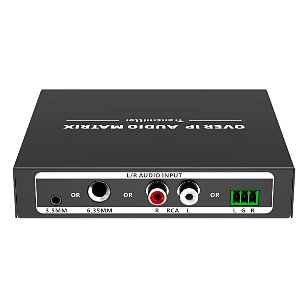 Extensor de Audio sobre IP | PCM 2.0 | 120 m | Matriz Flexible 1 a 1 / 1 a N / N a N | Interfaces Profesionales | Protección ESD | Solo Transmisor