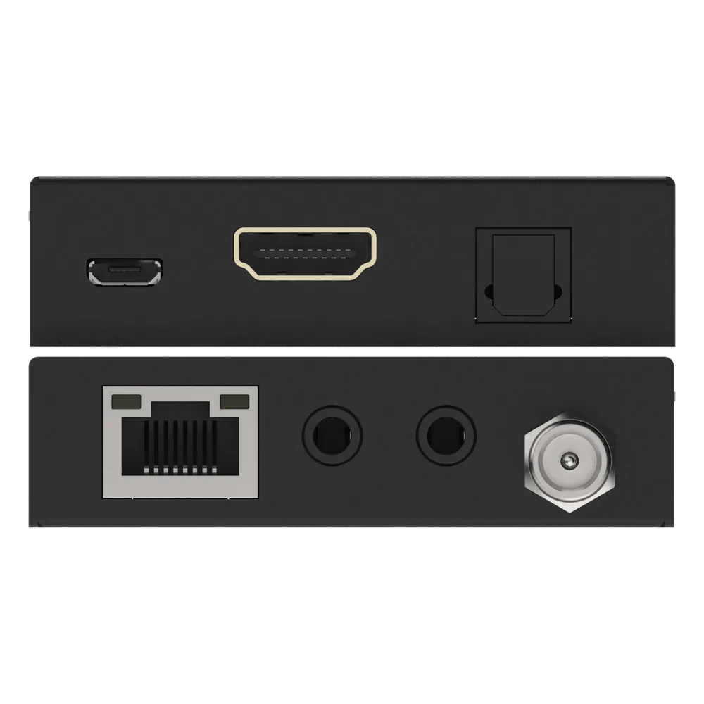 Extensor HDMI 4K@60Hz | PoC Bidireccional | HDR y Dolby Vision | Transmisión hasta 70m por CAT6 | Extractor Audio ARC Solo RX – vista 4