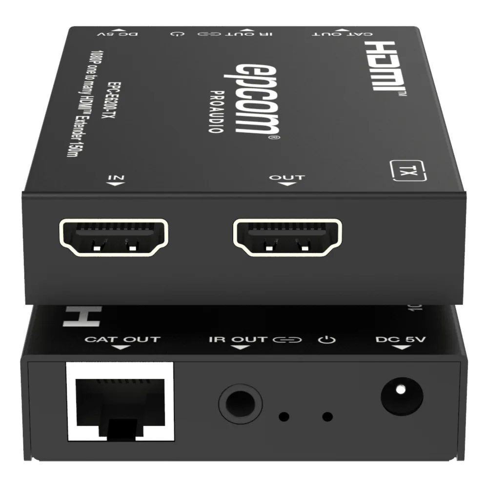 Extensor HDMI™ Sobre IP | Codificador Y Decodificador | 150m Por Cable CAT6 | Compatible Con Red Gigabit | Video Full HD | Compresión EZCast | Control IR Unidireccional – vista 4