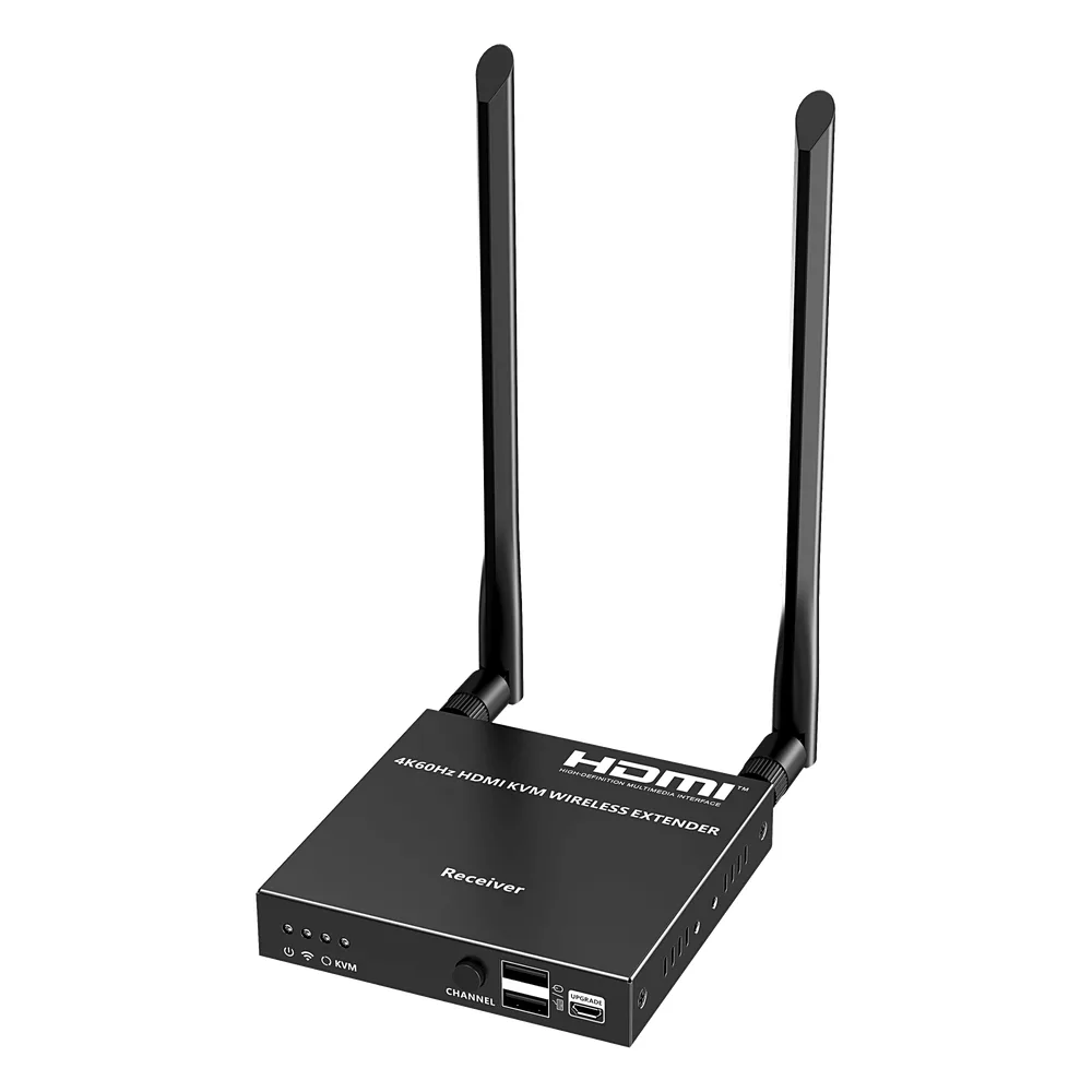 Extensor Inalámbrico | 4K@60Hz | Transmisión hasta 50m | Solo Rx | Transferencia IR | Emparejamiento SSID | Compatible TT699KVMV2.0