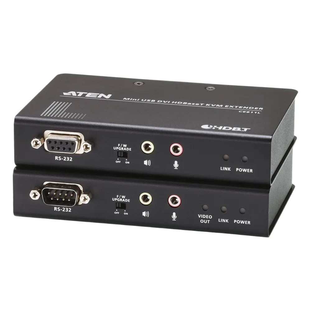 Extensor KVM HDBaseT™| DVI | USB | formato compacto (1920 x 1200 a 100m)