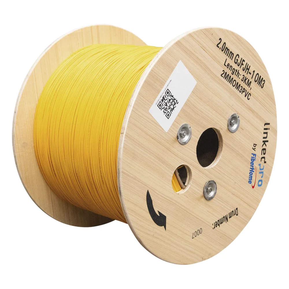 Fibra Óptica Multimodo OM3 2 mm Simplex Tight Buffer (900 micras), Precio Por Metro, (Hasta 2000 Metros en un Solo Tramo de Cable)