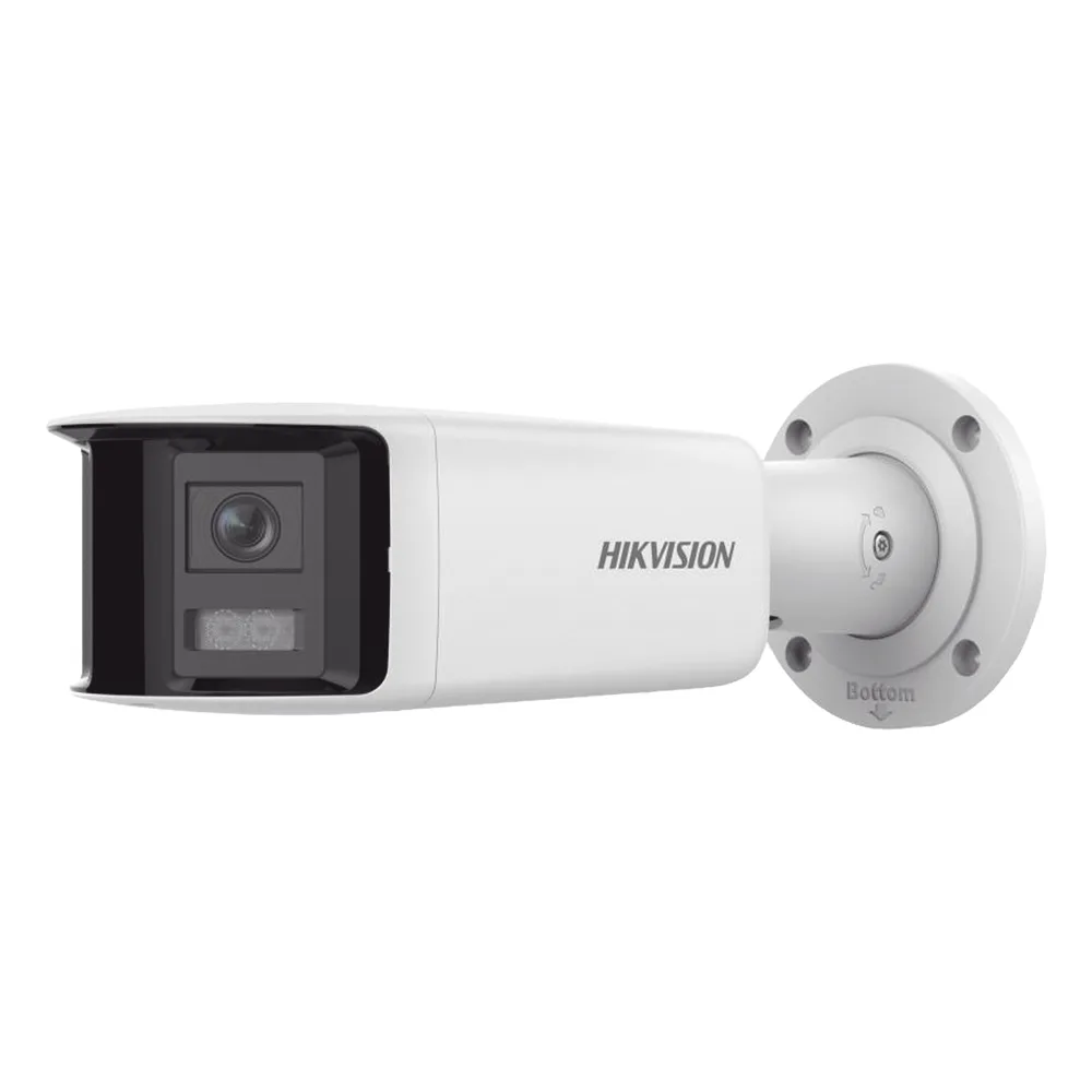 [FlexVu] [PROTECCIÓN ACTIVA] Bala IP 4 Megapixel / 2 Lentes de Lente 2.8 mm (Imagen Panorámica 180°) / 40 mts IR / Exterior IP67 / Luz Intermitente y Alerta de Audio / Audio Bidireccional / ACUSENSE / WDR 120 dB / Micro SD