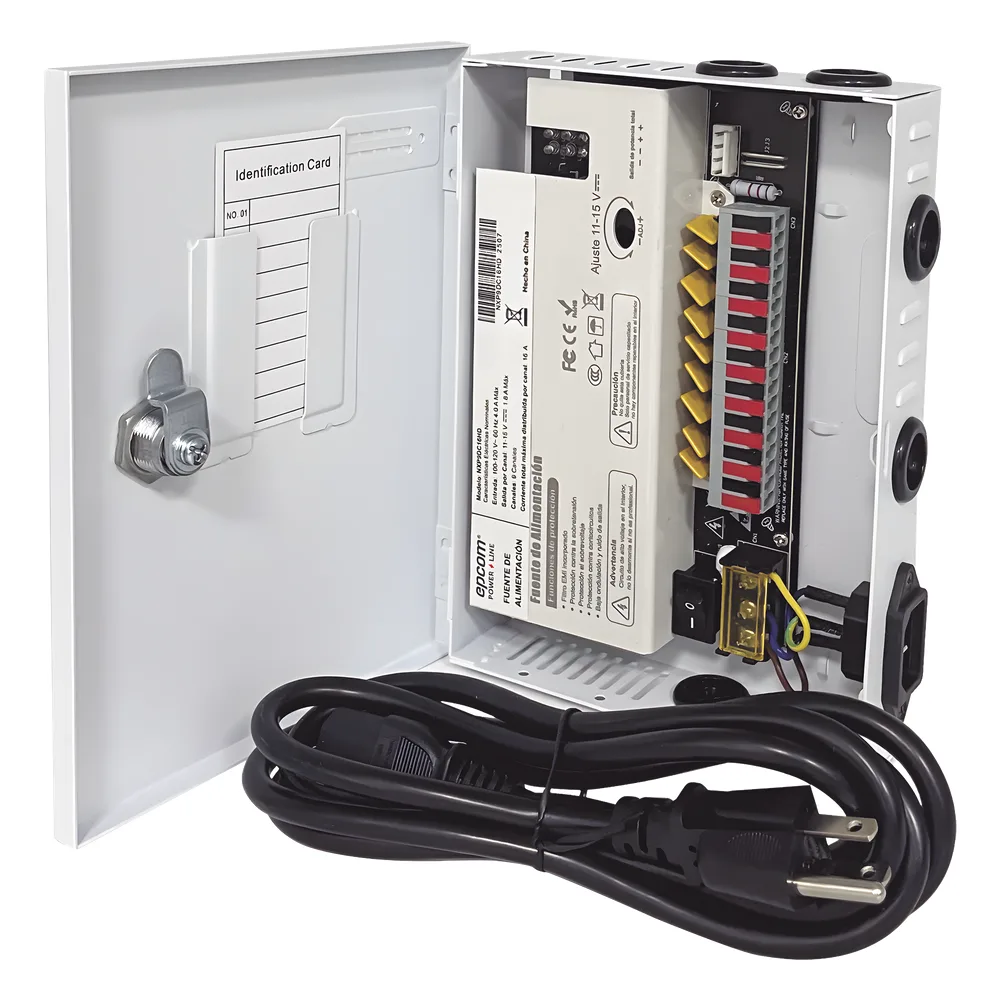 Fuente |  11-15 V |  9 canales | 16 A |  Compatible con cámaras 4K | Alta tecnología en seguridad | Doble ventilador | Hasta 1.8 Amperes por Salida | Filtro de ruido por canal | Diseño de alta gama. – vista 8