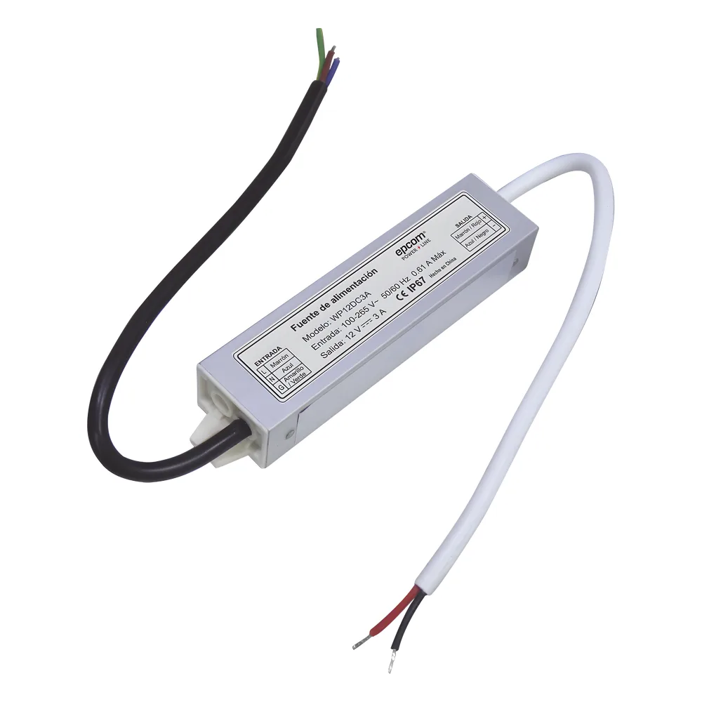 Fuente 12 V | 3 Amperes | Waterproof | Intemperie grado IP67 – vista 2