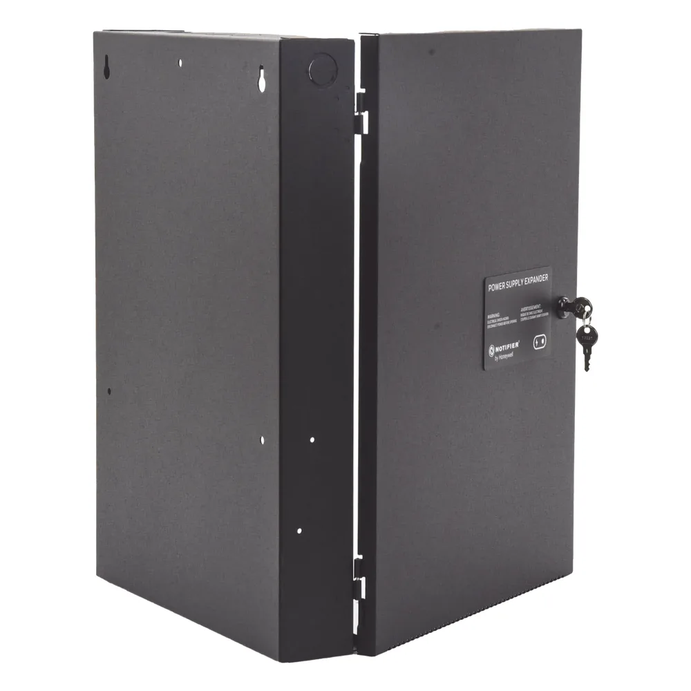 Fuente de alimentación remota y cargador de batería / 10 amperes / 24 Vcc / 7 circuitos de salida NAC o auxiliar / gabinete metálico con cerradura / serie PS de NOTIFIER – vista 5