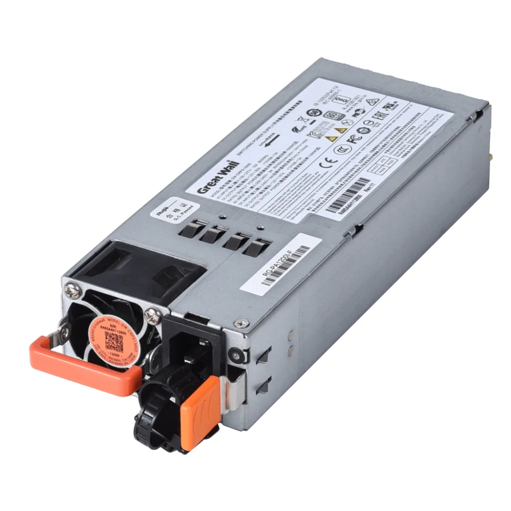 Fuente de Energía Modular, proporciona hasta 1200 Watts para Switches Data Center Ruijie Networks