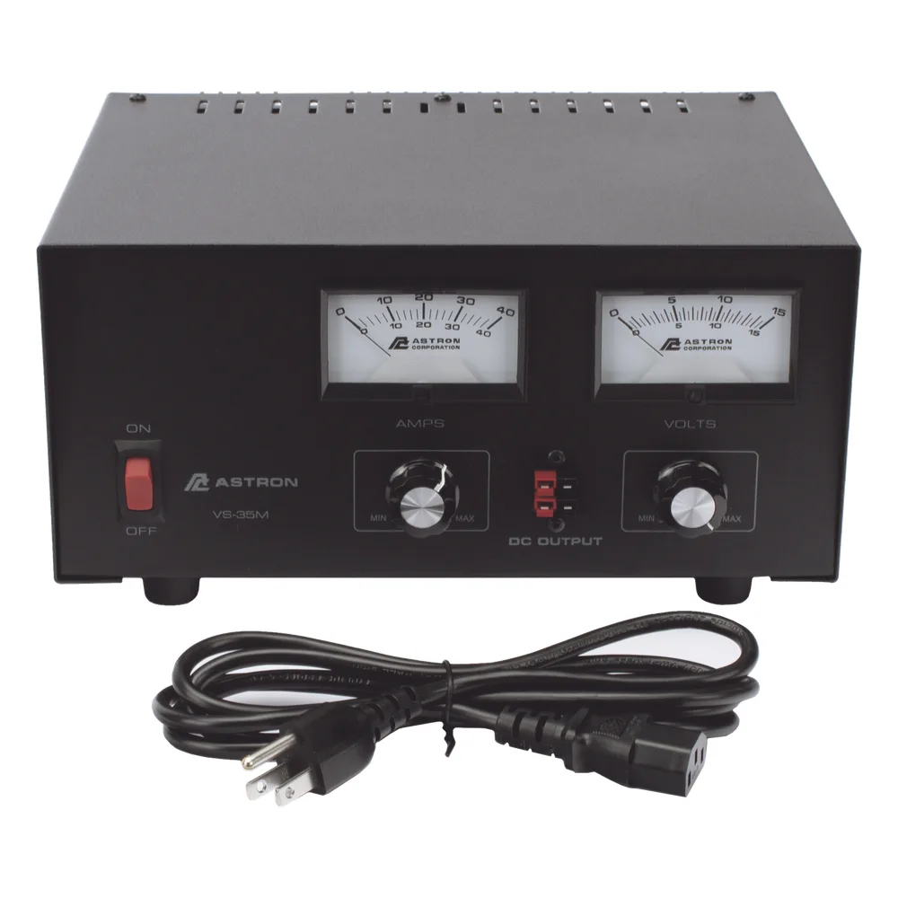 Fuente de poder 13.8Vcc, 35A, lineal, voltaje y corriente variable con medidores – vista 6