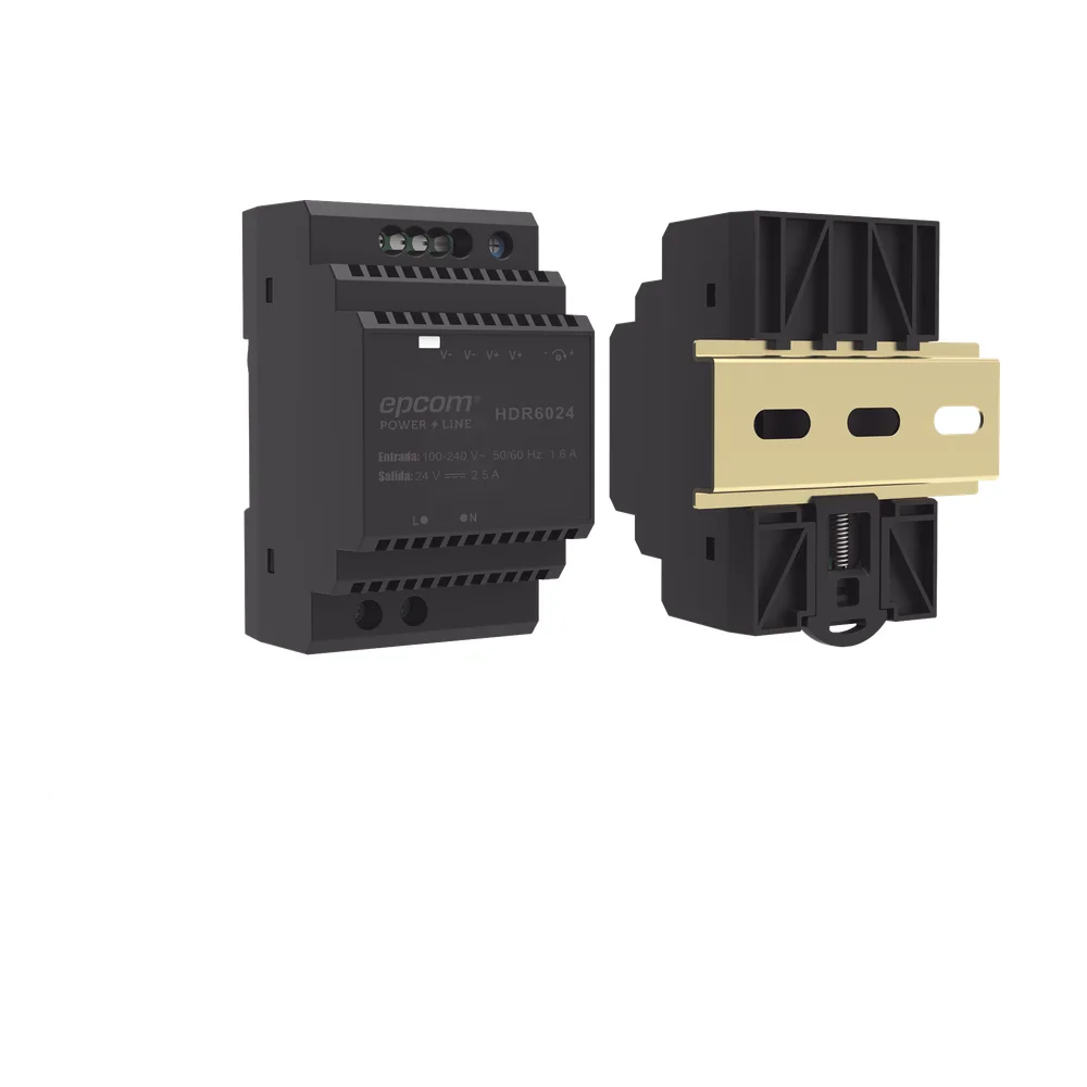 Fuente de Poder Industrial Entrada: 100-240 Vca / Salida: 24 Vcc/ 2.5 A/ 60 W/ Riel Din – vista 3