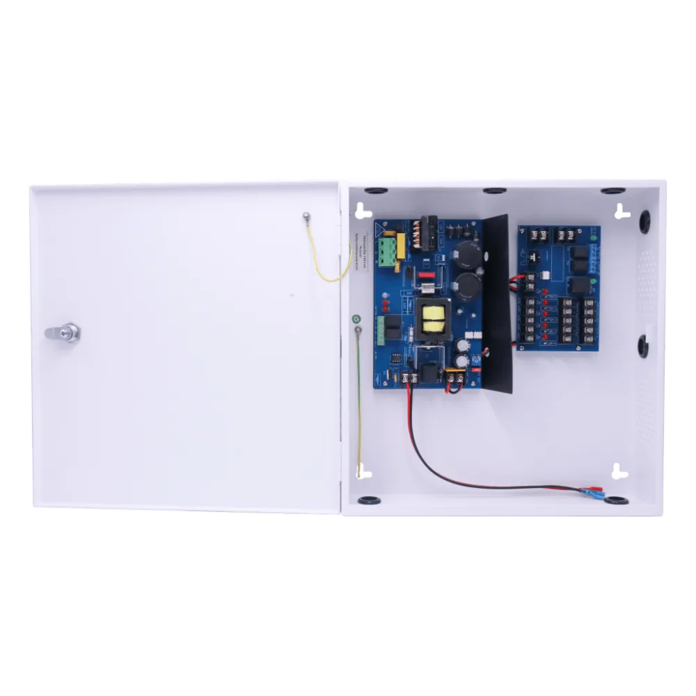 Fuente de Poder para Control de Acceso AL600FC / 6A Total / 5 Salidas Clase 2 PTC Auto-reiniciables / 12-24 VDC Selectable / Entrada 115 VAC / Respaldo Batería 40 AH / Supervisión FACP / Fail-Safe y Fail-Secure – vista 6