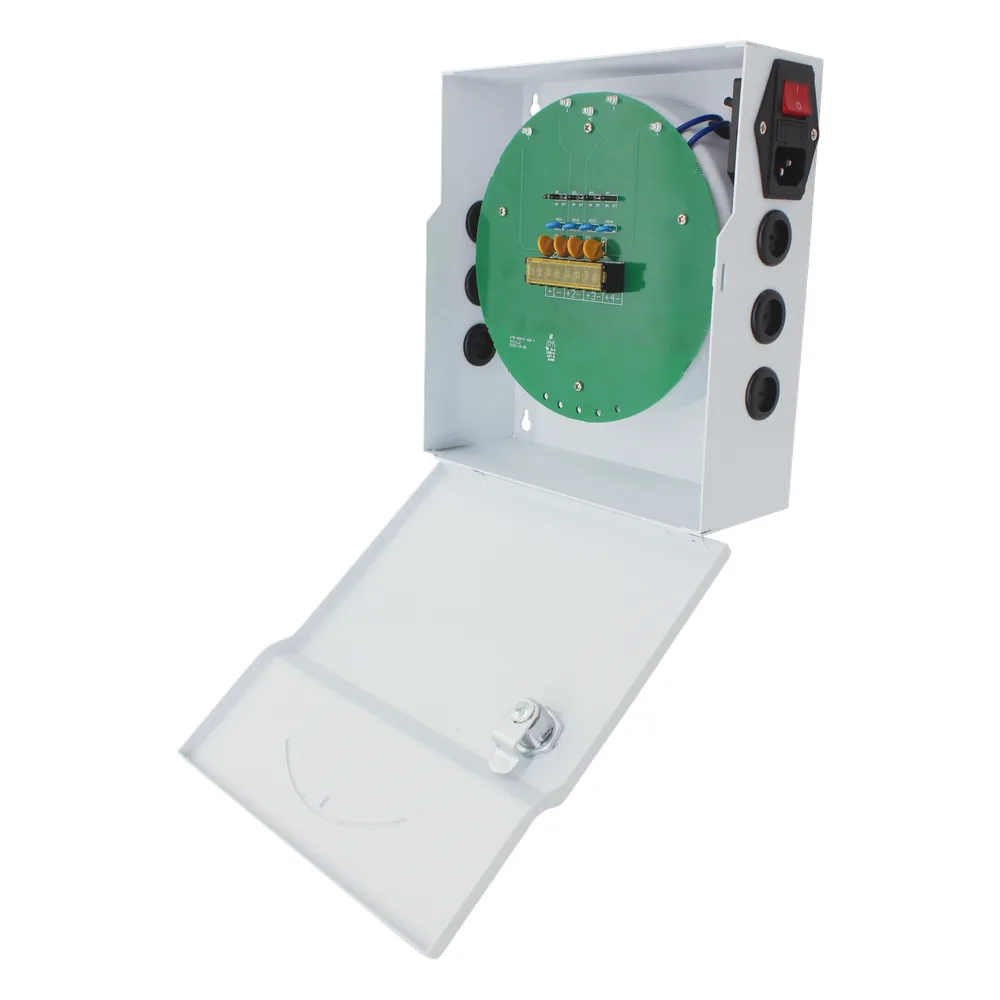 Fuente de poder profesional de 24 Vca @ 4 Amper, para 4 camaras, con voltaje de entrada de: 110 Vca – vista 2