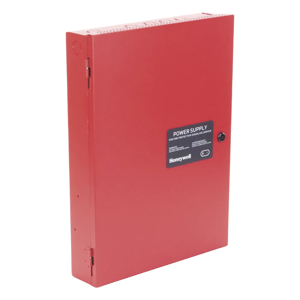 Fuente de poder remota de 6 amperes y 24 Vcc con cargador de batería para paneles de detección de incendio de 12 o 24 V, gabinete rojo – vista 5