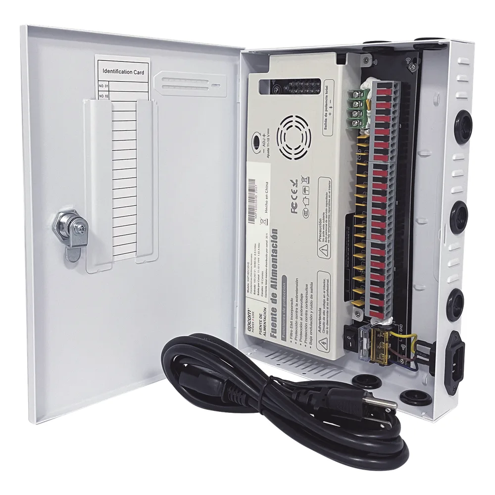 Fuente PREMIUM |  11-15 V | 18 canales | 30 A | Compatible con cámaras 4K | Alta tecnología en seguridad | Doble ventilador | Filtro de Ruido por canal | Diseño de alta gama. – vista 6