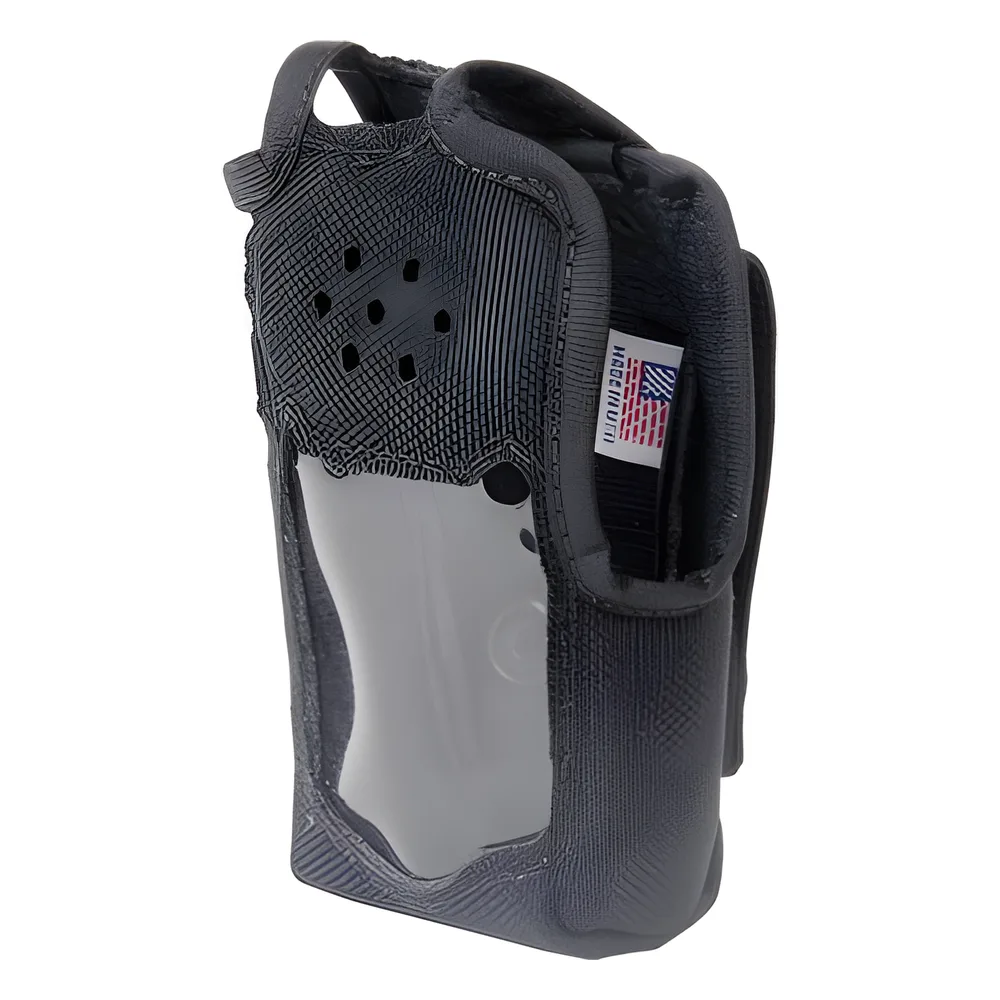 Funda de Nylon, lazo-cinto, capuchón con broches / botones y visor frontal para IC-F50/F50V, IC-F60/F60V.