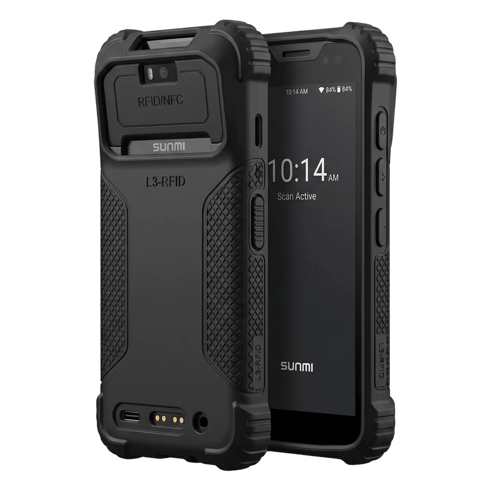 Funda Protectora / Silicona Reforzada / Protección 1.5 m (4.9 ft) / SUNMI L3-RFID / Acceso Total Botones y Puertos / Compatibilidad Correas – vista 2