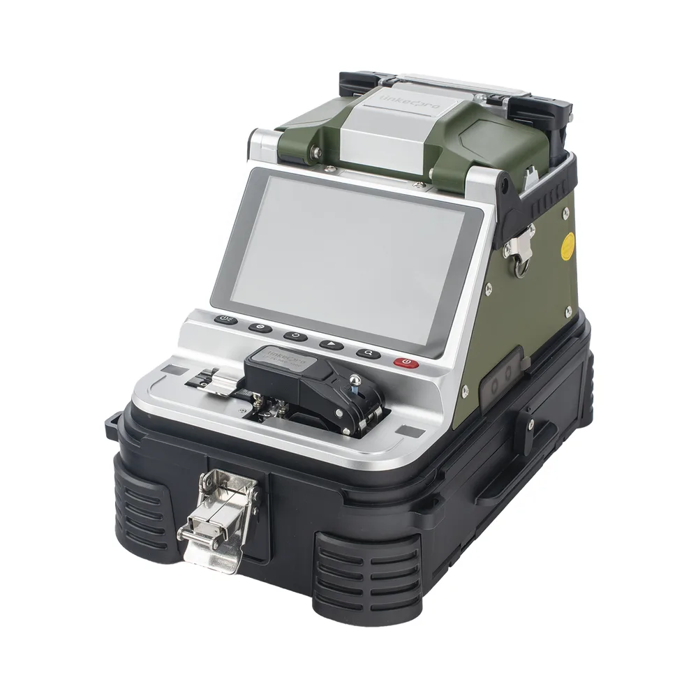 Fusionadora de Fibra Óptica Multimodo y Monomodo / 6 Motores / Alineación por Núcleo / OPM + VFL / Cleaver Eléctrico de un Solo Paso / Capacitación Remota Gratuita – vista 3