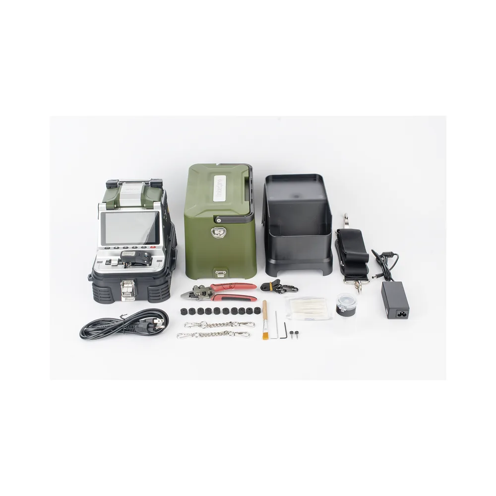 Fusionadora de Fibra Óptica Multimodo y Monomodo / 6 Motores / Alineación por Núcleo / OPM + VFL / Cleaver Eléctrico de un Solo Paso / Capacitación Remota Gratuita – vista 5