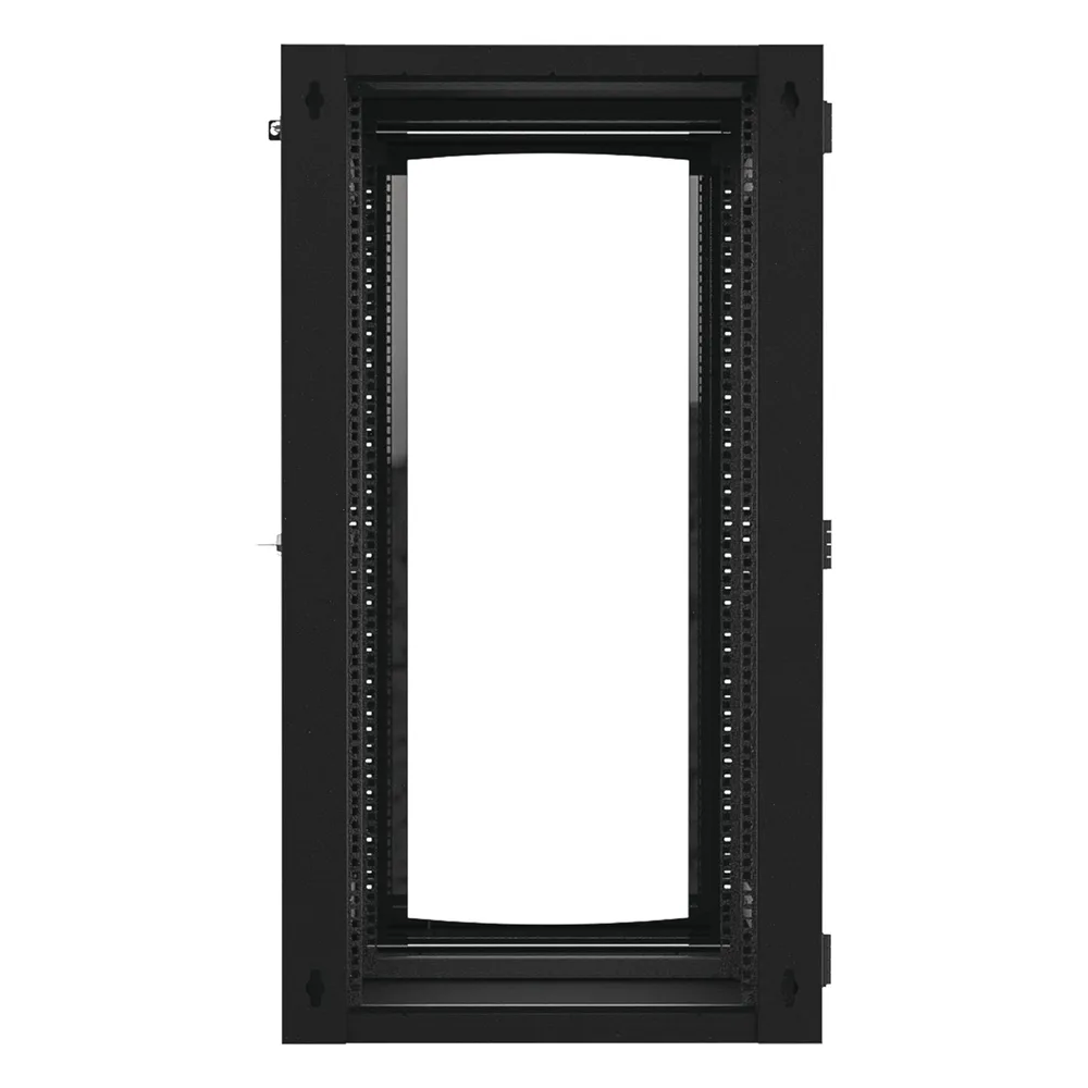Gabinete Abatible de Pared (Con Marco Trasero) con Rack 19" de 24 Unidades. Ventana de Cristal Templado. – vista 2