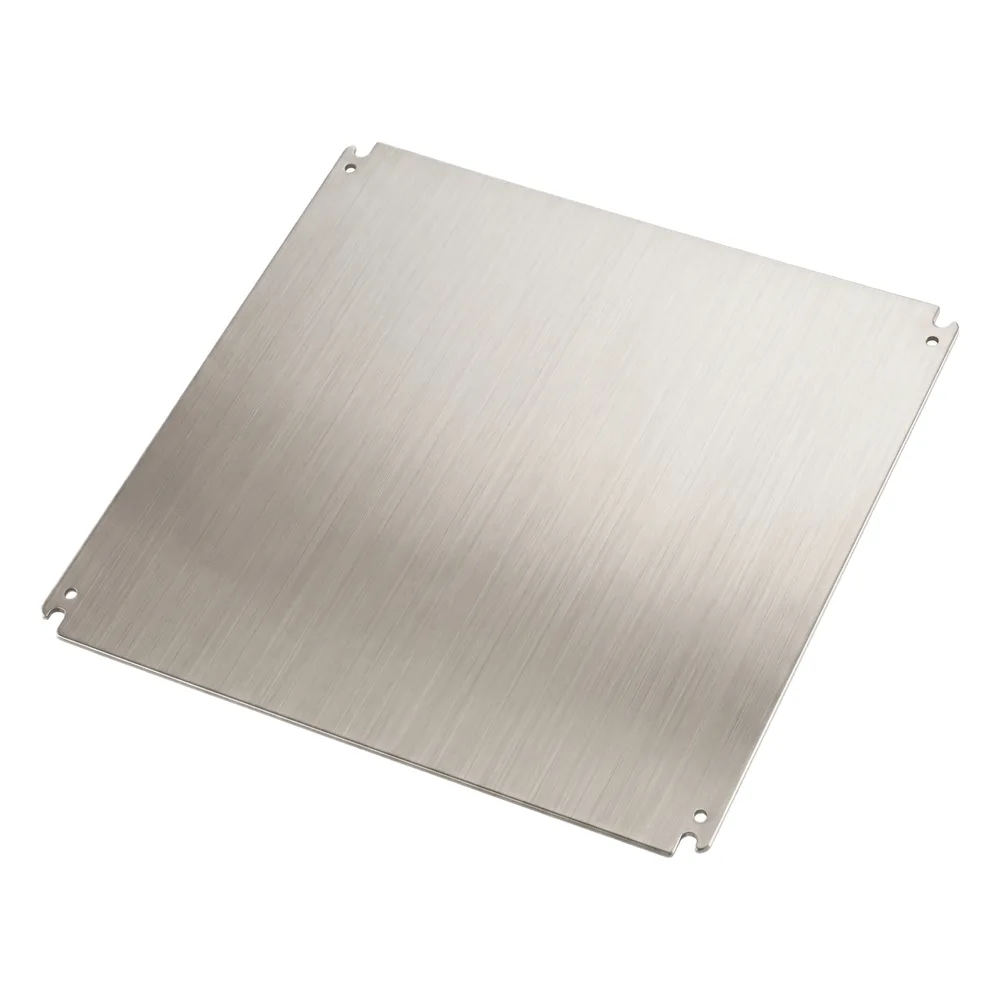Gabinete de Acero Inoxidable 304L ASR IP66 240x240x150 mm (9.4 x 9.4 x 5.9 in) / 2 Cerraduras / Montaje Placa 2 mm – vista 3