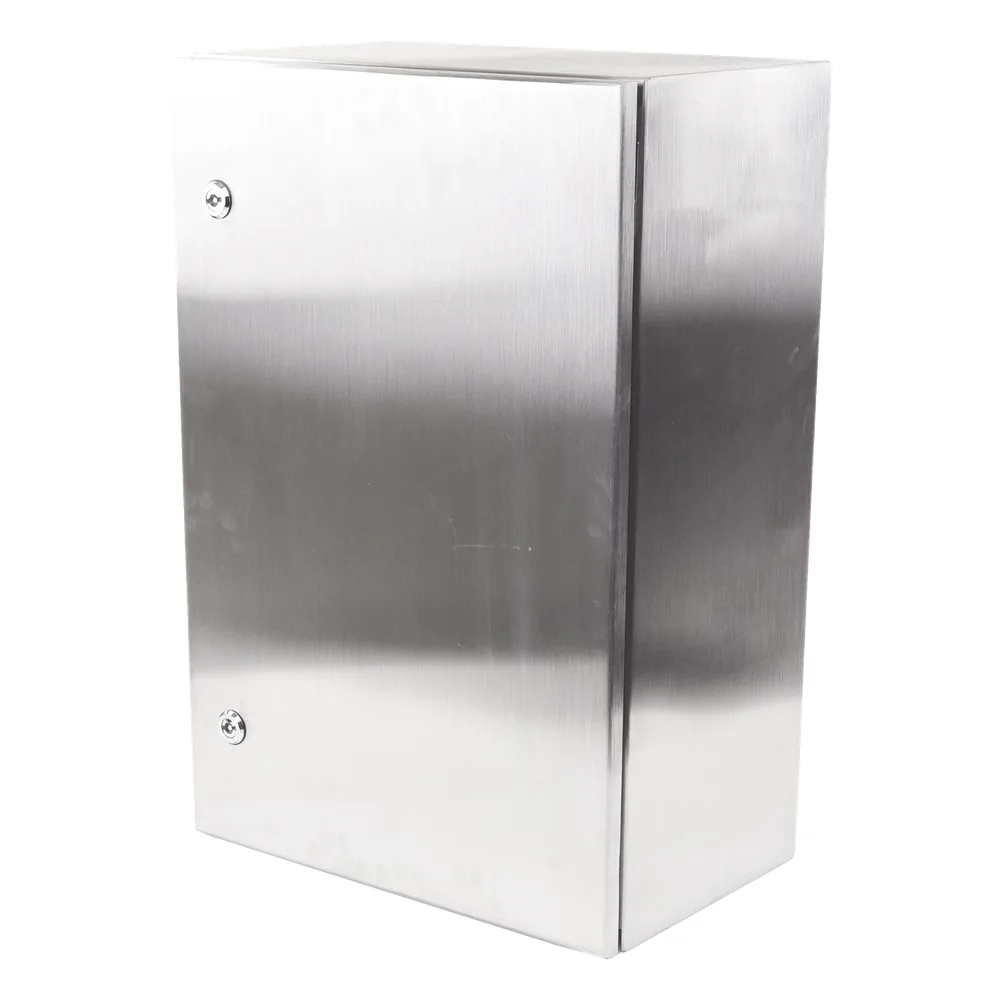 Gabinete de Acero Inoxidable IP66 Uso en Intemperie (400 x 600 x 250 mm) con Placa Interna Galvanizada. – vista 3