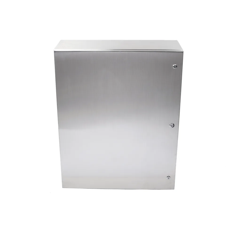 Gabinete de Acero Inoxidable IP66 Uso en Intemperie (800 x 1000 x 300 mm) con Placa Interna Galvanizada.