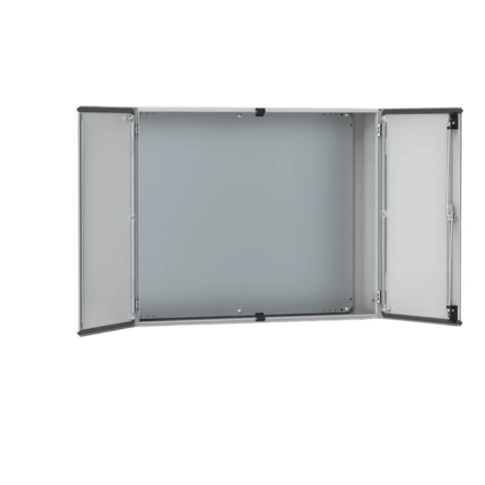 Gabinete de Doble Puerta MAD / 800 x 1200 x 300 mm (31.5 x 47.24 x 11.81 in) / NEMA Tipo 12 / IP55 / IK10 / Acero Dulce / Placa de Montaje Incluida / Gris Claro RAL 7035 – vista 2