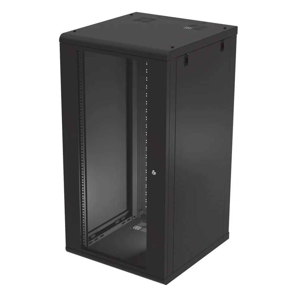 Gabinete de Pared 24U de 635 mm de Profundidad, Rack de 19 pulgadas en Acero Reforzado: Compacto y Resistente para Soluciones Profesionales