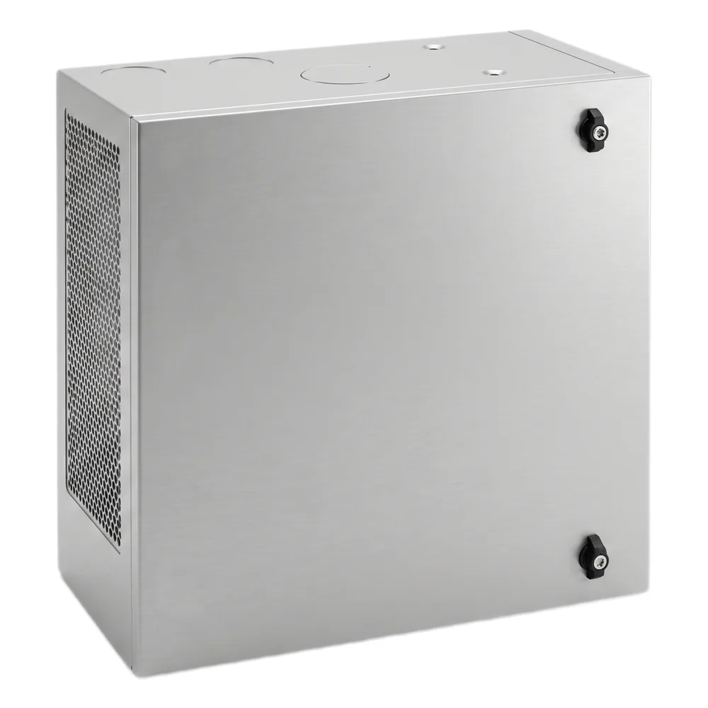 Gabinete de Pared L-Box 12U / Acero 1.9 mm / 1219 x 610 x 313 mm / Puerta L 120° / RAL 7035 / Rack 19" – vista 2