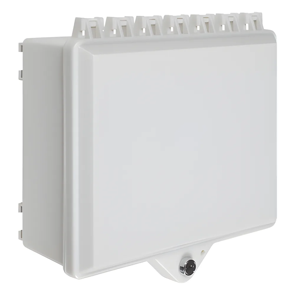 Gabinete de Policarbonato Blanco Súper Resistente, para Uso en Interior o Exterior, Cerradura con Llave