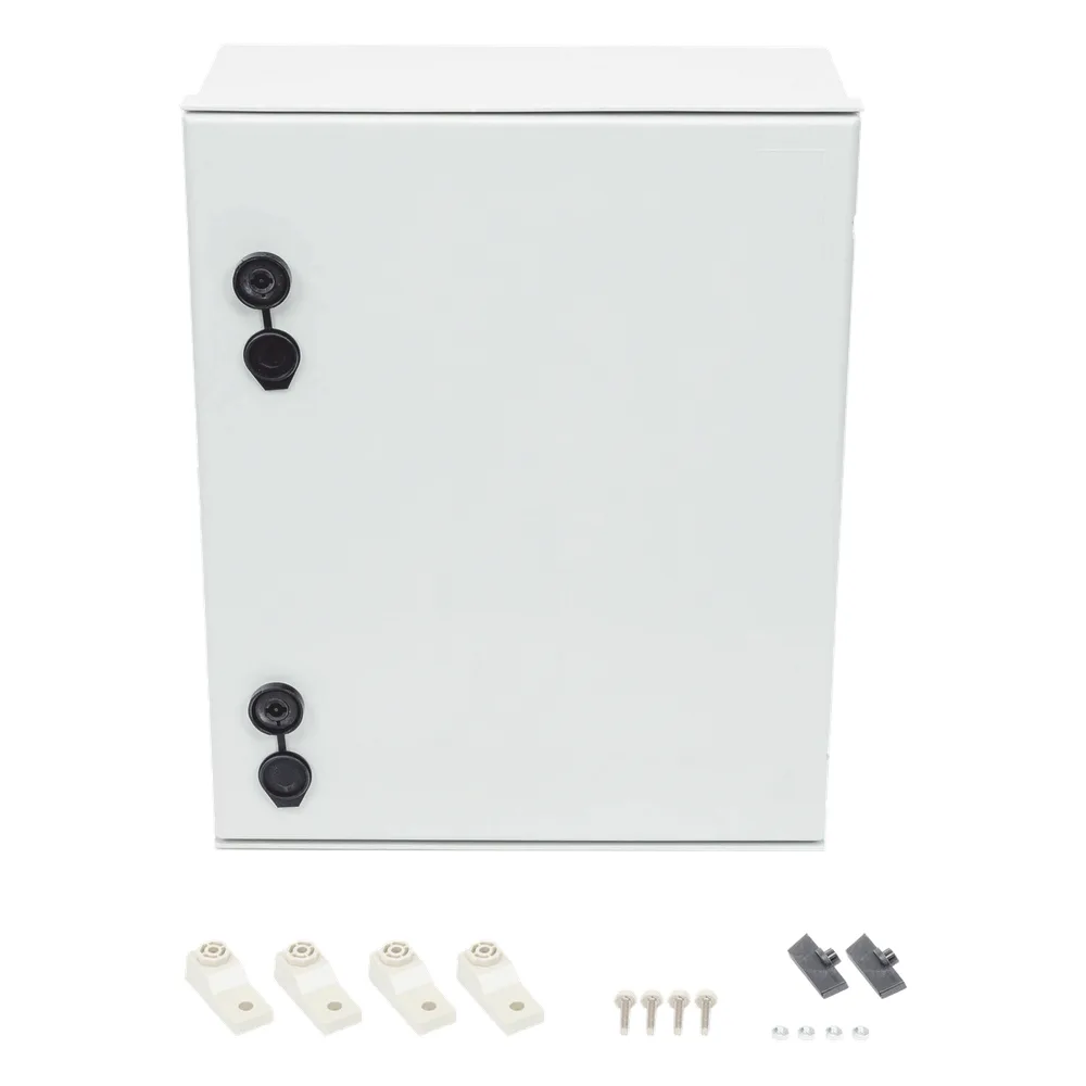 Gabinete de Poliéster IP65 Uso en Intemperie (400 x 500 x 200 mm) con Placa Trasera Interior de Plástico (Incluye Chapa y Llave). – vista 6