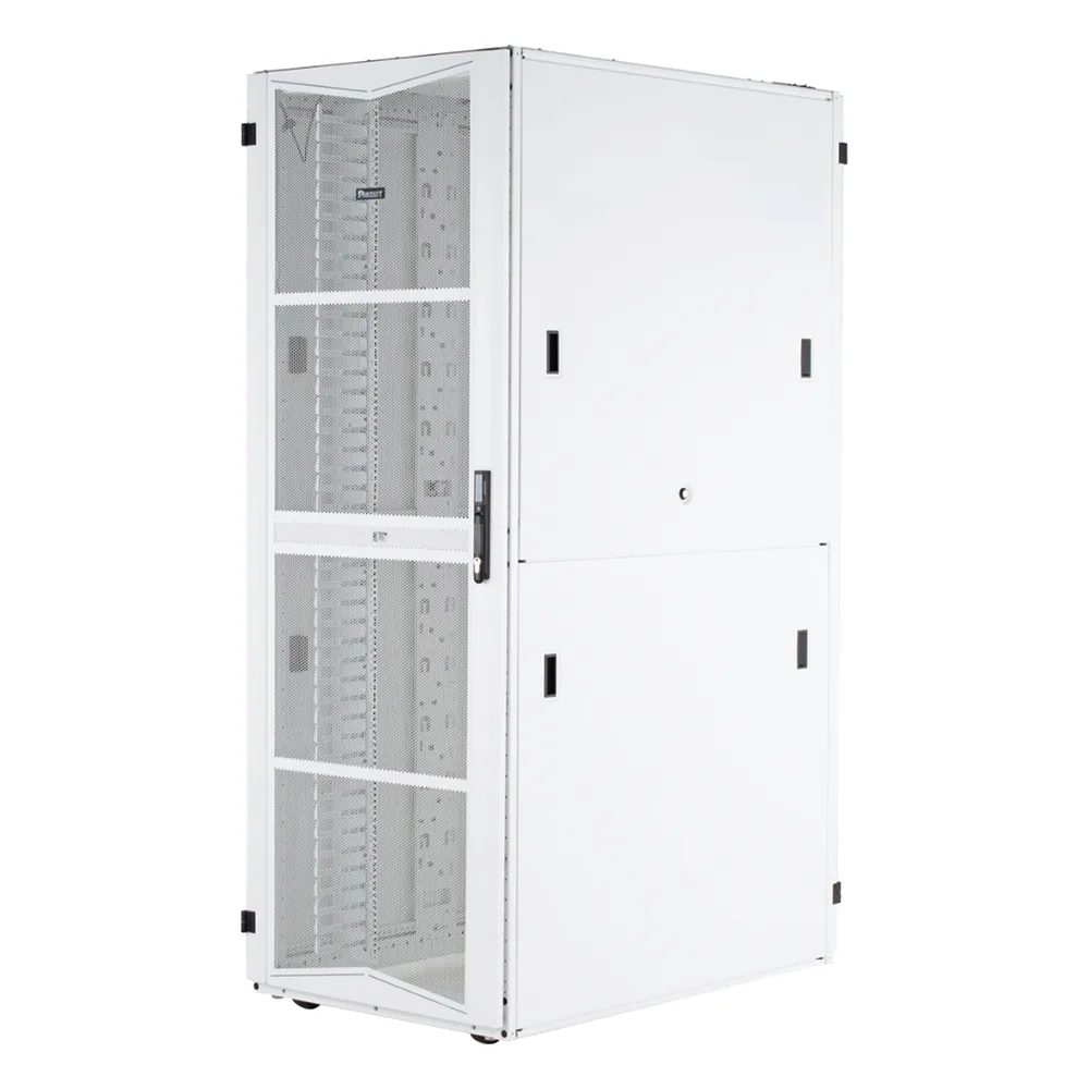 Gabinete FlexFusion para Centros de Datos, 42 UR, 600 mm de Ancho, 1070 mm de Profundidad, Fabricado en Acero, Color Blanco