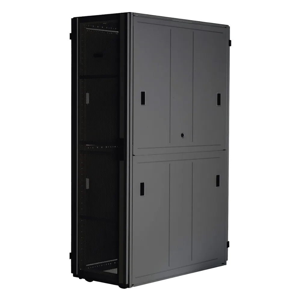 Gabinete FlexFusion™ XGL (Light) para Centros de Datos, 42 UR, 800 mm de Ancho, 1070 mm de Profundidad, Fabricado en Acero, Color Negro