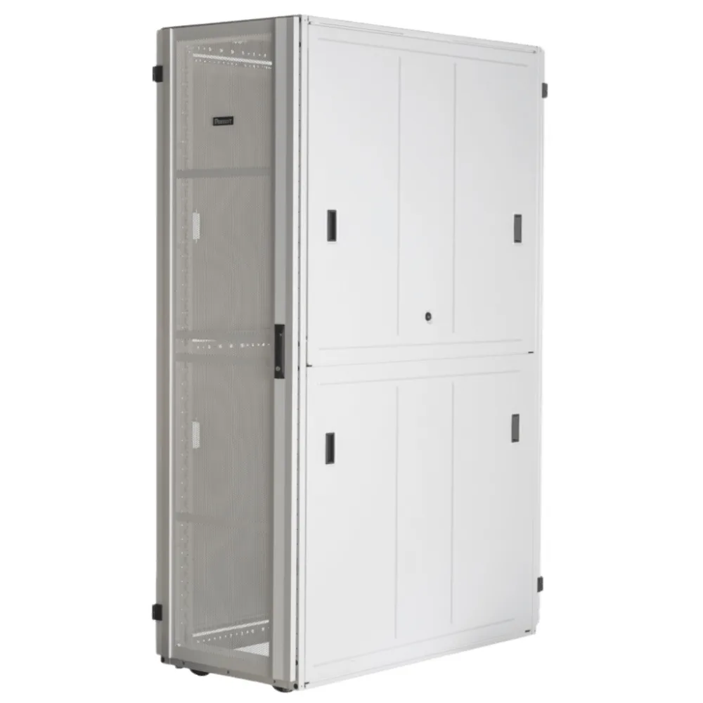 Gabinete FlexFusion™ XGL (Light) para Centros de Datos, 48 UR, 600 mm de Ancho, 1200 mm de Profundidad, Fabricado en Acero, Color Blanco – vista 3