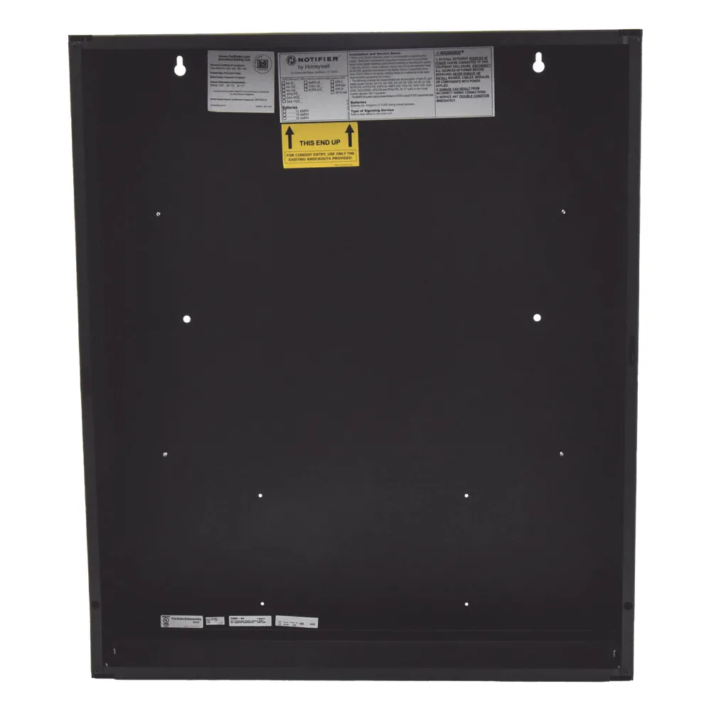 Gabinete metálico (backbox) de dos niveles para amplificadores y fuentes de alimentación / serie EQ ONYX de NOTIFIER / negro – vista 2