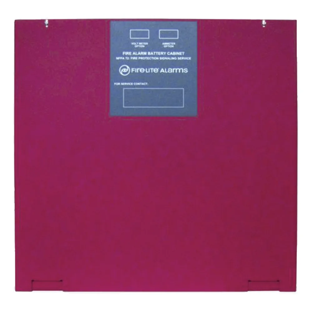 Gabinete metálico para dos baterías de respaldo de 26 Ah, compatible con cargador CHG-75