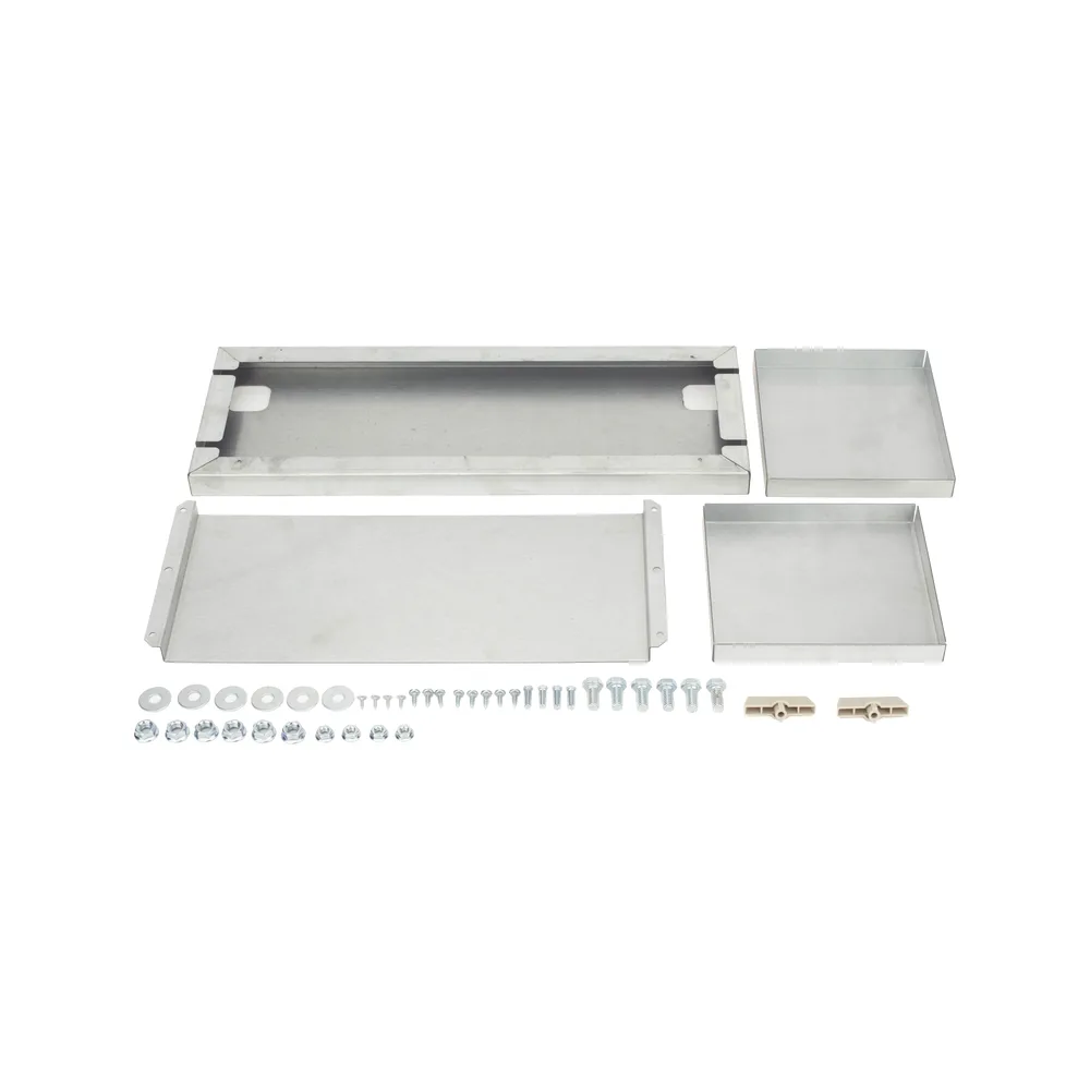 Gabinete para instalación de 2 Baterías , Fabricado en Lámina Galvanizada, Accesorios para poste (No incluidos) – vista 5