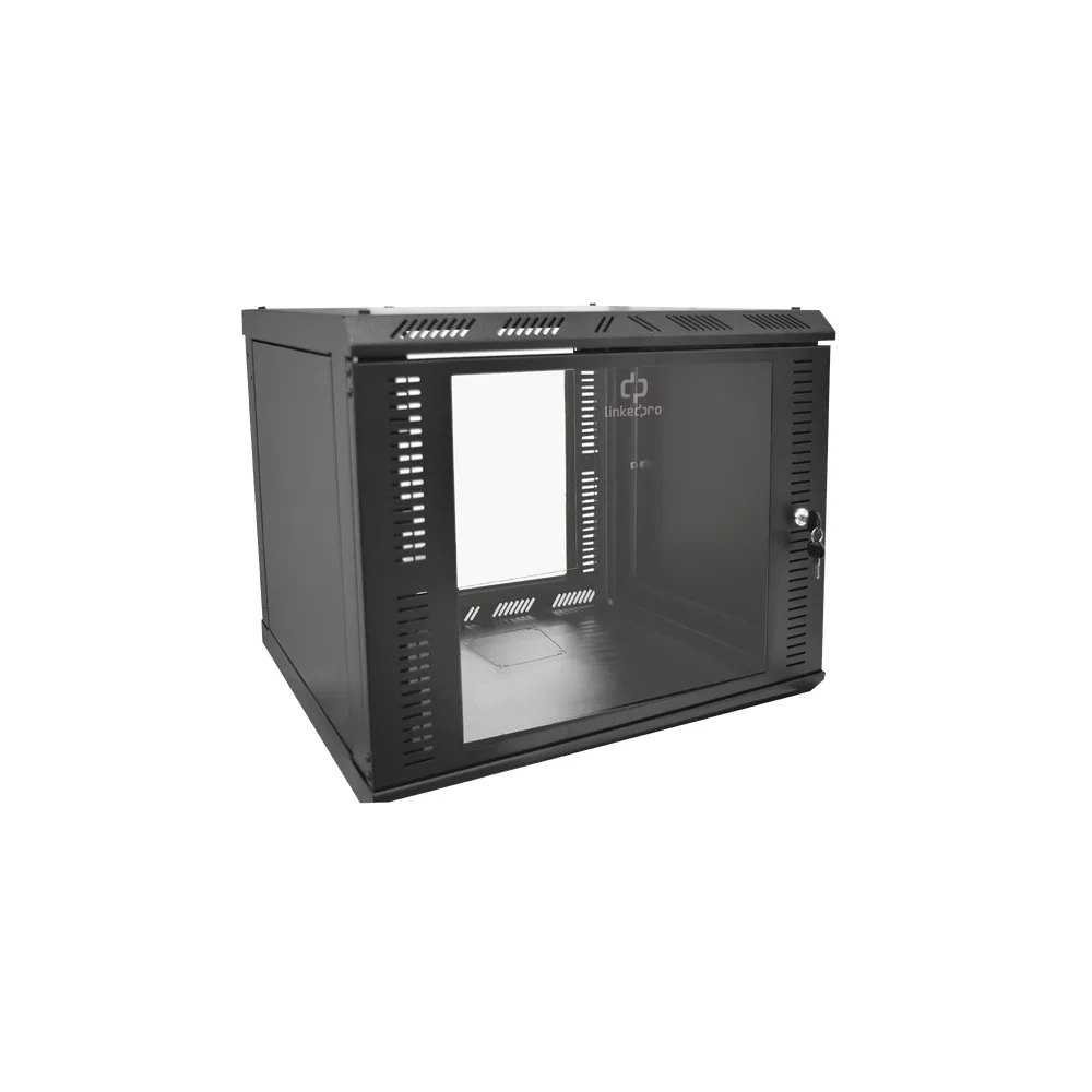 Gabinete para Montaje en Pared Fijo, con 9 Unidades de Rack, de 19in, Puerta de Cristal Templado, Fabricado en Acero – vista 5