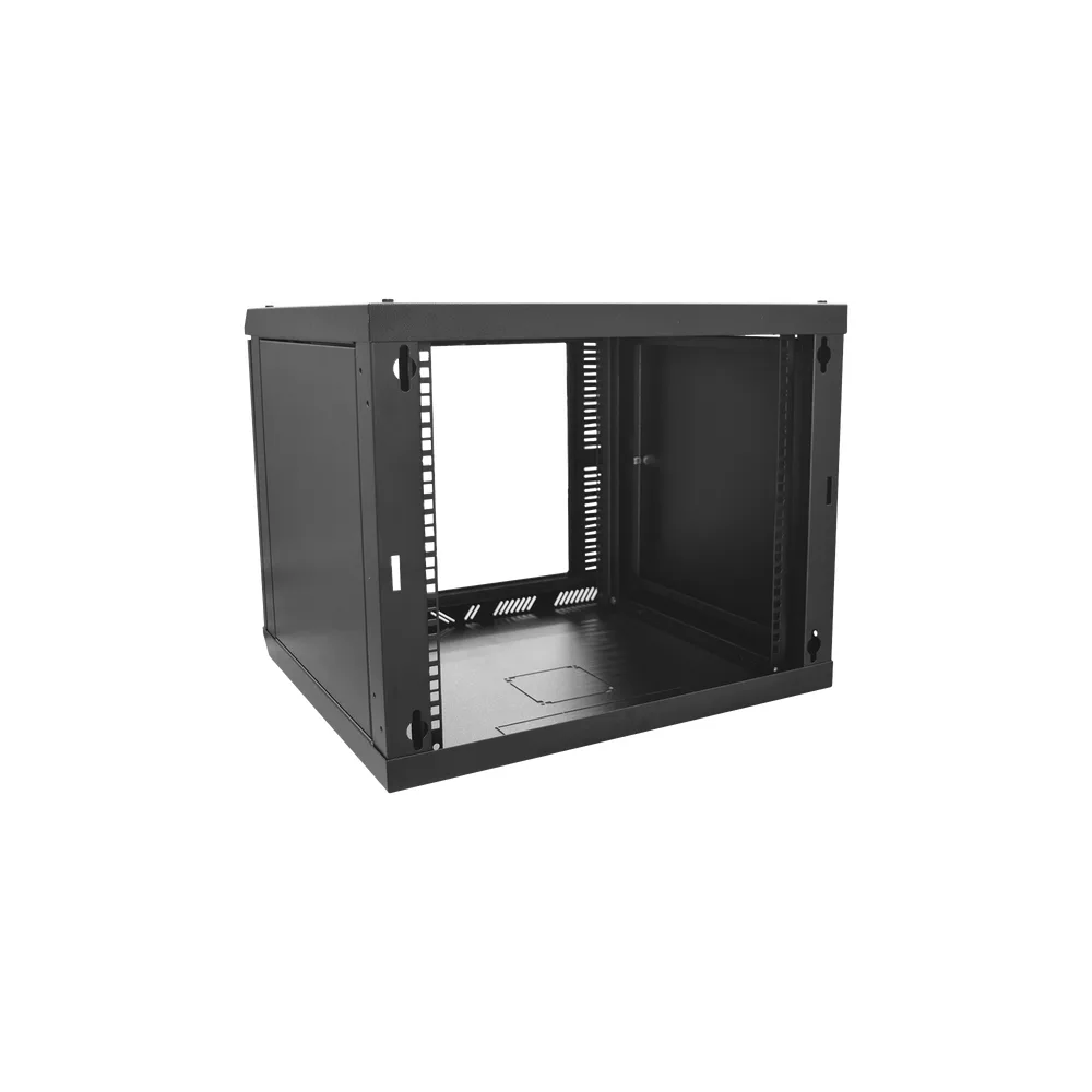 Gabinete para Montaje en Pared Fijo, con 9 Unidades de Rack, de 19in, Puerta de Cristal Templado, Fabricado en Acero – vista 6