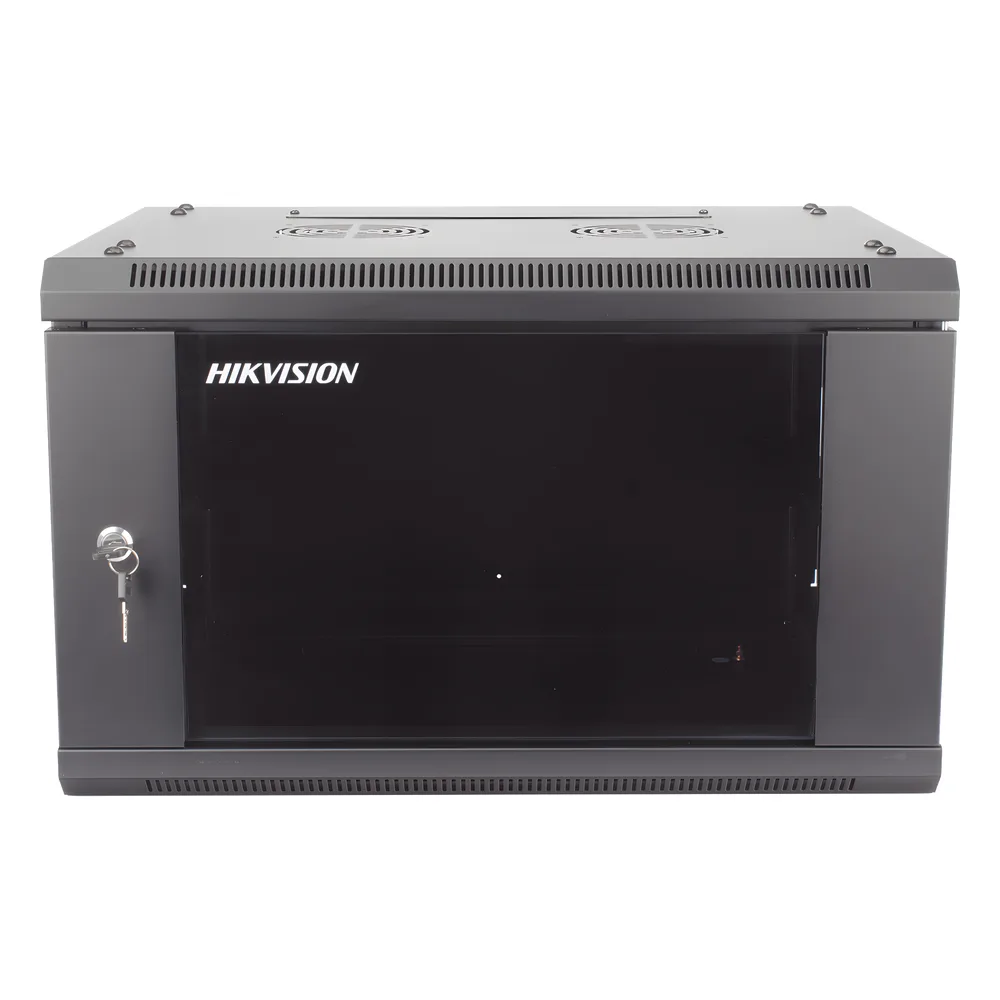 Gabinete para Montaje en Pared - Piso / Puerta de Cristal Templado / Cuerpo Fijo / 6 Unidades de Rack / 19" / Fabricado en Acero – vista 2