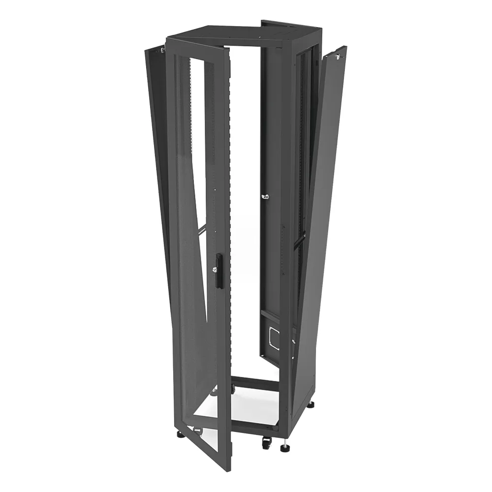 Gabinete para Telecomunicaciones Rack Estándar de 19", 42UR, 600 mm Ancho x 600 mm Profundidad. Fabricado en Acero, Se envía el Gabinete Armado. – vista 3