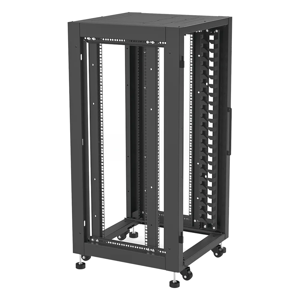 Gabinete Profesional para Telecomunicaciones de 19in, Instalación a Piso, 24UR, 600 mm Profundidad, Se envía el Gabinete Armado. – vista 5
