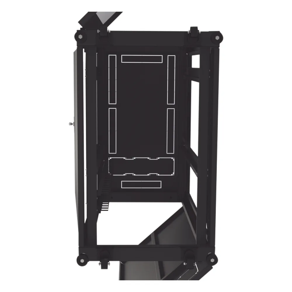 Gabinete Profesional para Telecomunicaciones de 24UR, 600 mm de Ancho x 1000 mm de Profundidad, Se envía el Gabinete Armado. – vista 5