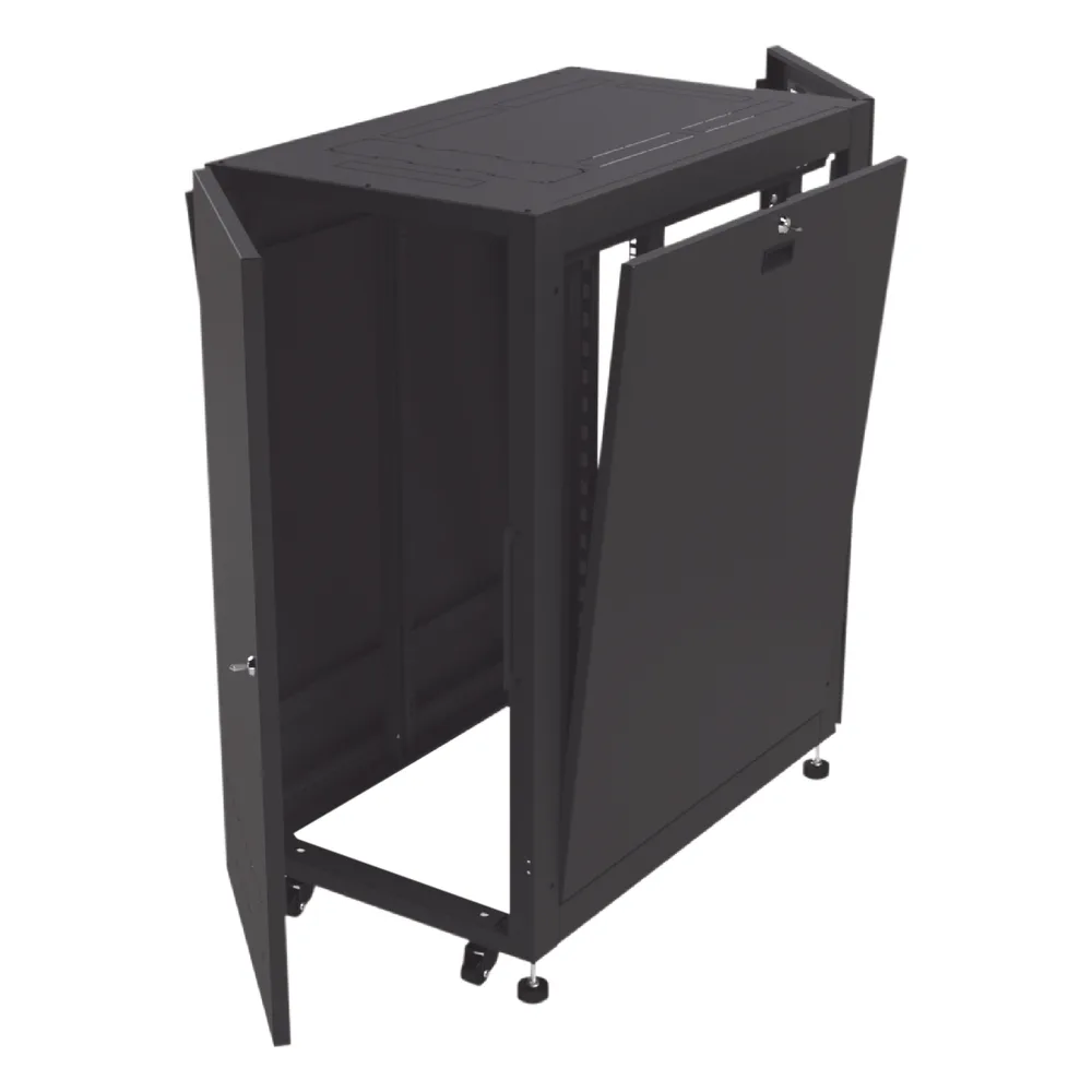 Gabinete Profesional para Telecomunicaciones de 24UR, 600 mm de Ancho x 1000 mm de Profundidad, Se envía el Gabinete Armado. – vista 6