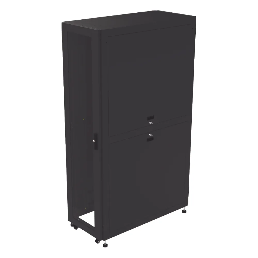 Gabinete Profesional para Telecomunicaciones de 45UR, 1200 mm Profundidad, Incluye 2 Organizadores Verticales de 45 Unidades de Rack, Se envía el Gabinete Armado. – vista 4